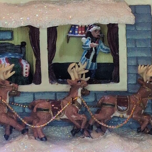 Thomas Kinkade Narrated Christmas House Twas The Night Before Christmas 79490 B - Picture 2 of 14